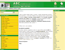 Tablet Screenshot of abc-elektro.cz